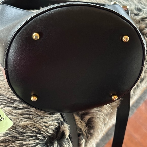 Les Petits Jouers pink and black bucket crossbody. - Picture 9 of 14